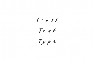 First Text Font Download