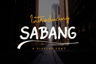 Sabang Font Download