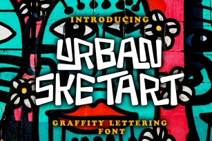 Urban Sketart - Creative Graffiti Lettering Font Font Download