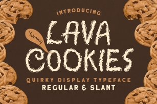 Lava Cookies - Quirky Display Typeface Font Download