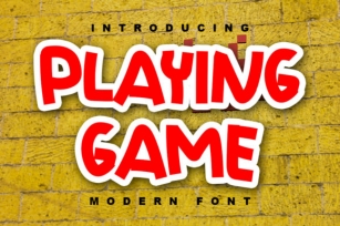 Playing Game Font Download