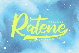 Ratene | Modern New Script Font Download