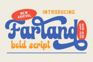 Farland - Bold Script Typeface Font Download