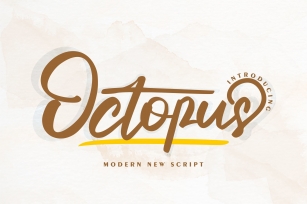 Octopus | Modern New Script Font Download