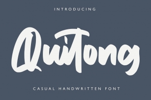 Quitong - Handwritten Font Font Download