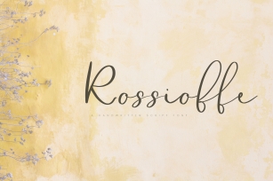 Rossioffe, handwritten script font Font Download
