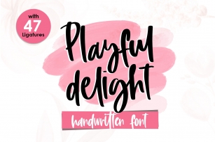 Playful Delighht - Handwritten Font Font Download