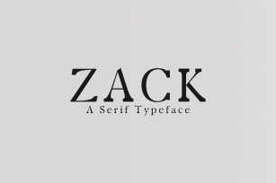 Zack Serif 4 Font Family Pack Font Download