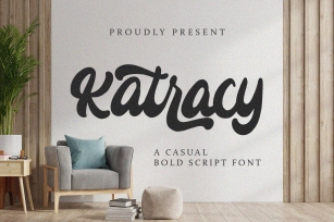 Katracy - Bold Script Font Font Download