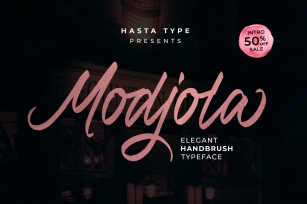 Modjola - Elegant Handbrush Typeface Font Download