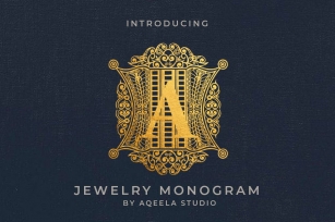 Jewelry Monogram Font Download