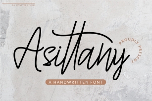 Asittany - A Handwritten Font Font Download