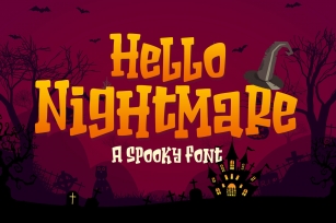 Hello Nightmare a Spooky Font Font Download