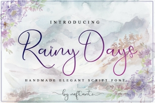 Rainy Days - WEB FONT Font Download