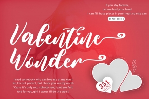 Valentine Wonder - WEB FONT Font Download