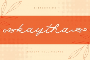Kaytha | Modern Calligraphy Font Font Download