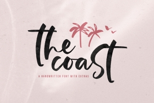 The Coast - Handwritten Script Font with Extras! Font Download