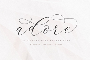 Adore Calligraphy Font Font Download