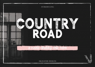 Country Road - Rustic Font Font Download