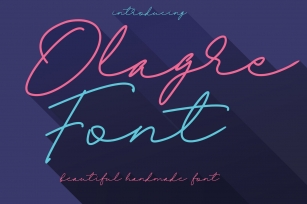 Olagre Beautiful Handmade Font Font Download