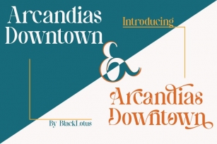 Arcandias Downtown Font Download