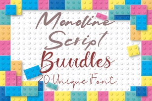 Monoline Script Bundle Vol 1 Font Download