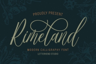 Rimeland - Modern Calligraphy Font Download