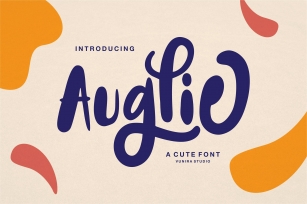 Auglie | A Cute Font Font Download