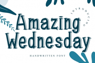 Amazing Wednesday Font Download