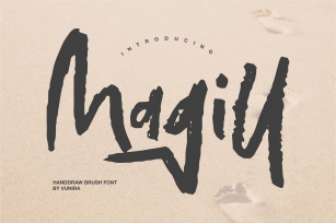 Magill | Handdraw Brush Font Font Download
