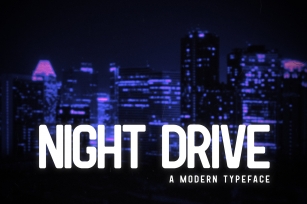 Night Drive Font Font Download