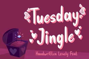 Tuesday Jingle - Lovely Font Font Download