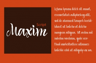 Maxim Script Font Download