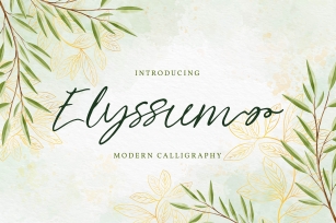 Elyssum | Modern Calligraphy Font Font Download
