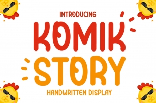 Komik story - Cute Handwritten Display Font Download