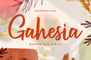 Gahesia | Modern New Script Font Download