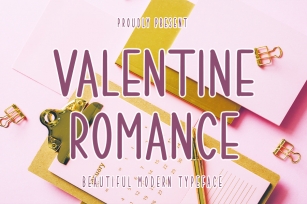 Valentine Romance - Beautiful Modern Font Font Download