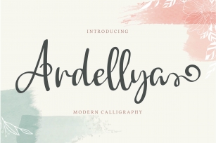 Ardellya | Modern Calligraphy Font Font Download