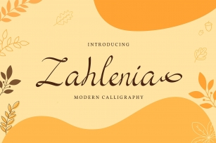 Zahlenia | Modern Calligraphy Font Font Download