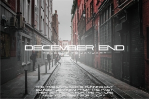 December End Font Download