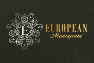 European Monogram Font Download