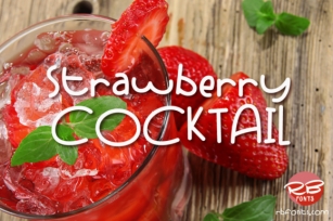 Strawberry Cocktail Font Download