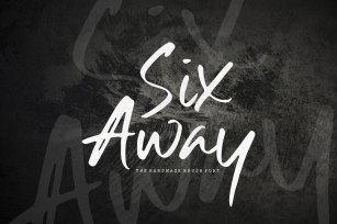 Six Away-The Handmade Brush Font Font Download