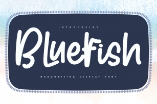 Bluefish | Handwriting Display Font Font Download