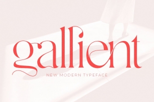 Gallient - A New Modern Typeface Font Download