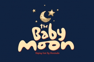THE BABY MOON - Display Font Font Download
