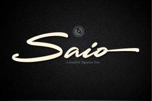 SAIO - Signature Font Font Download