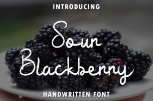 Sour Blackberry Font Download