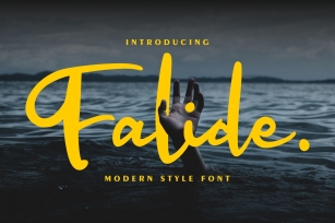 Falide | Modern Style Font Font Download