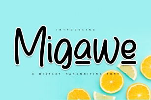 Migawe | Display Handwriting Font Font Download